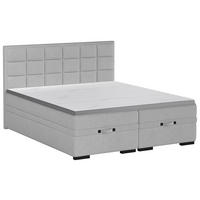 BOXSPRINGBETT 160/200 cm  in Grau  - Schwarz/Grau, KONVENTIONELL, Kunststoff/Textil (160/200cm) - home24
