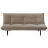 SCHLAFSOFA in Samt Taupe  - Taupe/Schwarz, MODERN, Textil/Metall (185/82/62cm) - MID.YOU