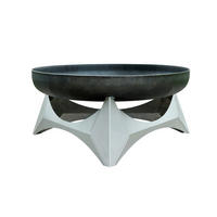 FEUERSCHALE SVENSKAV ARKA M 2041  - Edelstahlfarben/Rostfarben, Basics, Metall (45/45/25cm)