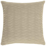 KISSENHÜLLE WAVE VELVET 50/50 cm  - Taupe, Basics, Textil (50/50cm) - Novel