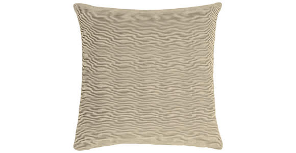KISSENHÜLLE WAVE VELVET 50/50 cm  - Taupe, Basics, Textil (50/50cm) - Novel