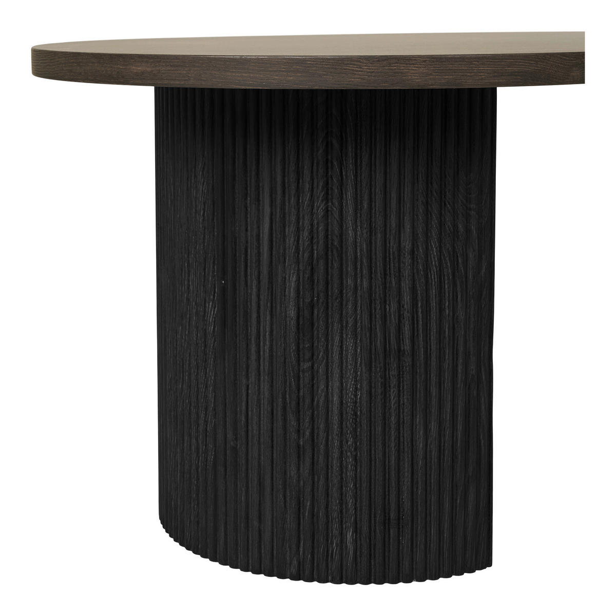 COUCHTISCH Boavista 120/60/45 cm oval Dunkelbraun  - Dunkelbraun/Naturfarben, Design, Holzwerkstoff (120/60/45cm) - MID.YOU