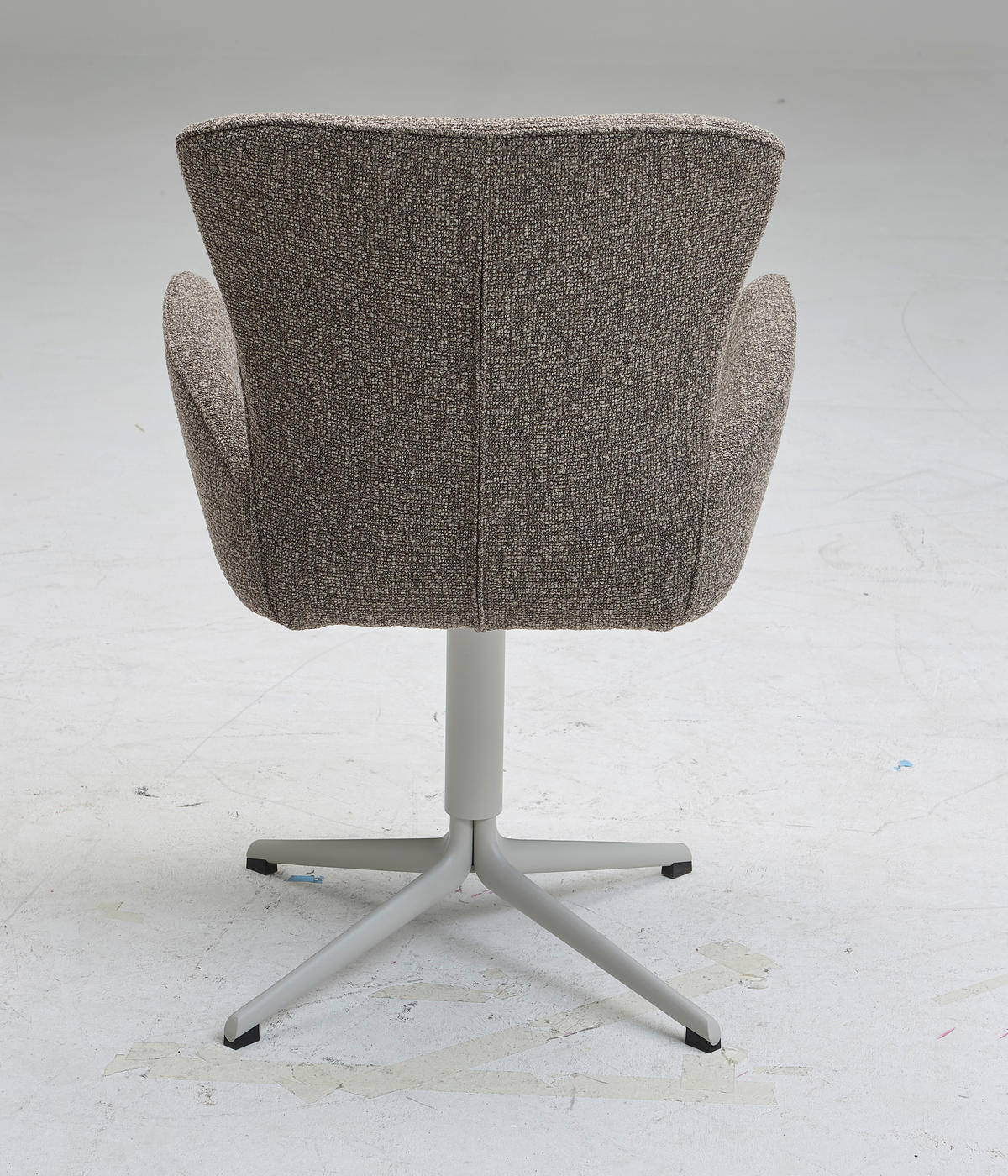 ARMLEHNSTUHL  in Eisen Jacquard, Flachgewebe  - Dunkelgrau/Grau, Design, Textil/Metall (63/92/63cm) - Valdera