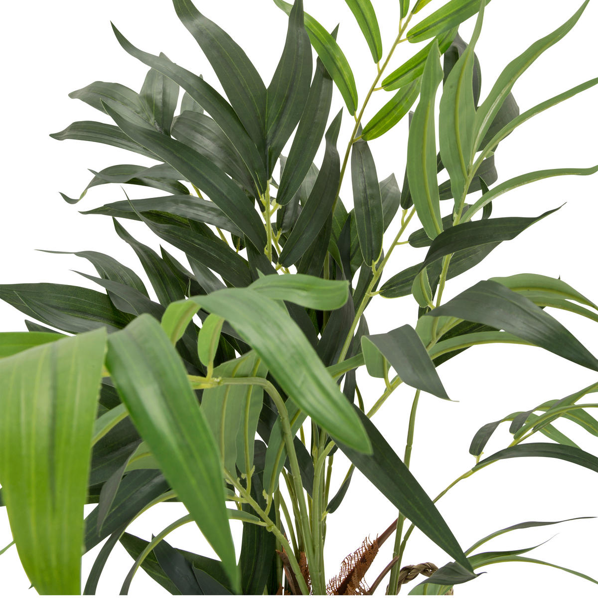KUNSTPFLANZE Palme  - Hellbraun/Grün, Basics, Kunststoff/Textil (50/65/50cm) - MID.YOU