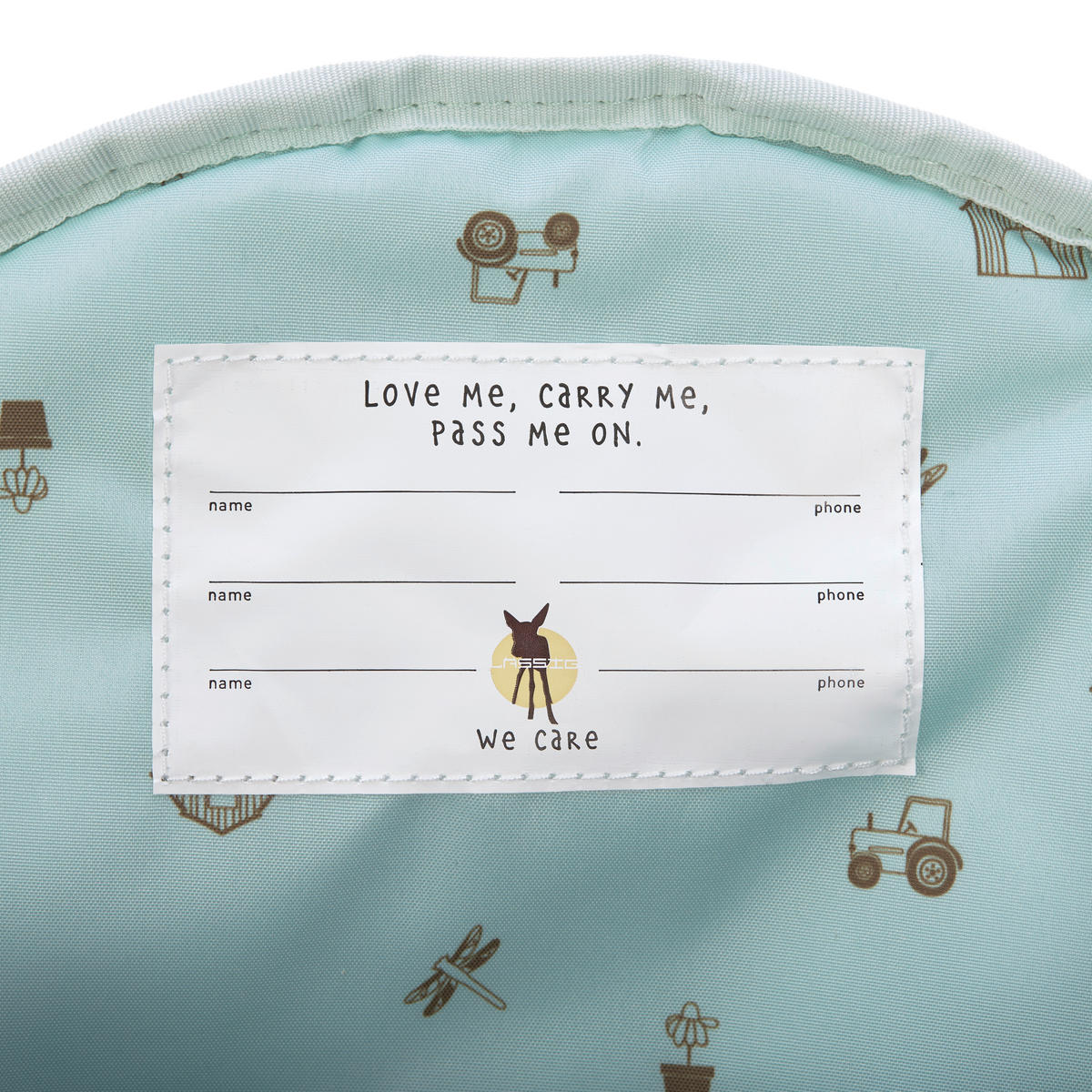 KINDERRUCKSACK Adventure Mini  - Blau/Braun, Basics, Textil (24,5/15,5/27cm) - Lässig
