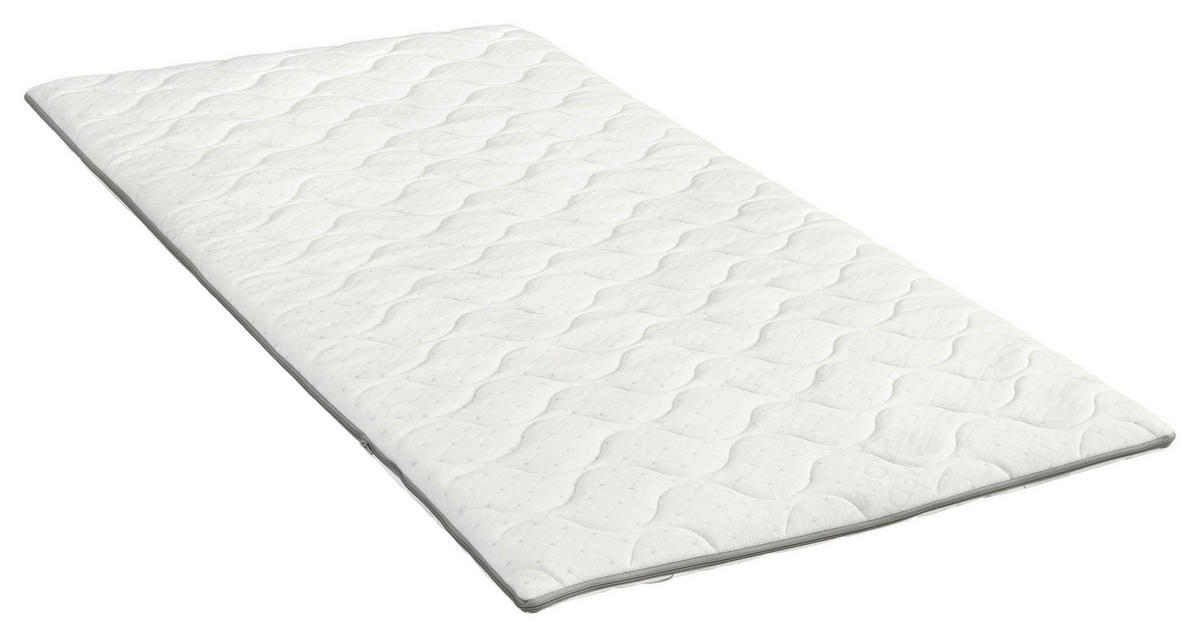 VRCHNÍ MATRACE, 90/200 cm - bílá, Basics, textil (90/200cm) - Sleeptex