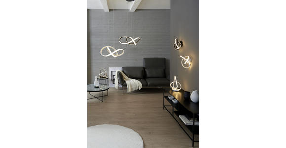 LED-DECKENLEUCHTE Indigo - Schwarz, Design, Kunststoff/Metall (30/15/29cm) - Ambiente