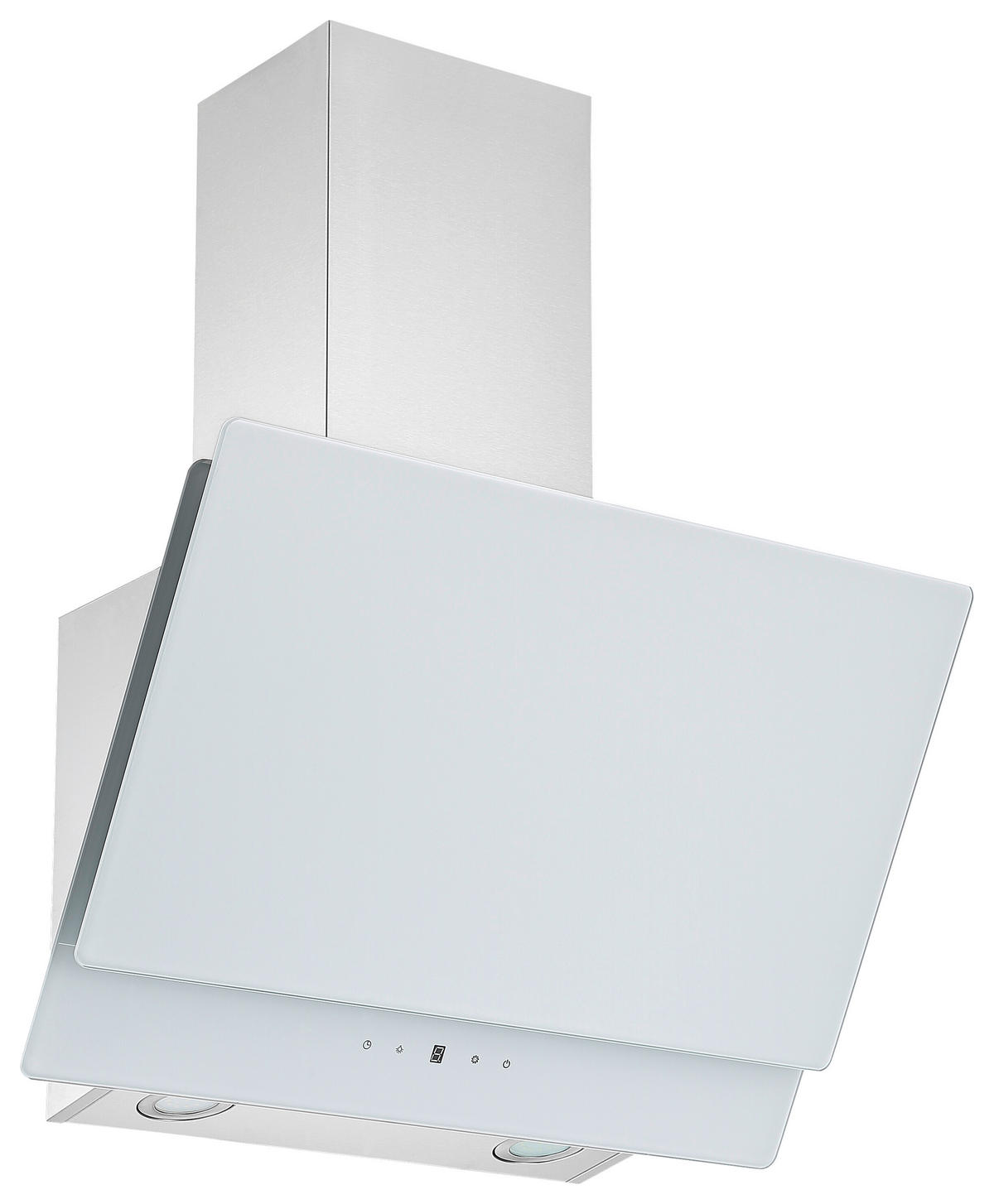 DUNSTABZUGSHAUBE CH77060WA  - Weiß, Trend, Glas/Metall (60/74,3-112,3/31,3cm) - Respekta