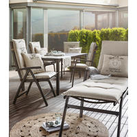 JASTUK ZA STOLICU SA NASLONOM  50/7/100 cm    - prirodna boja, Dizajnerski, tekstil (50/7/100cm) - Ambia Garden