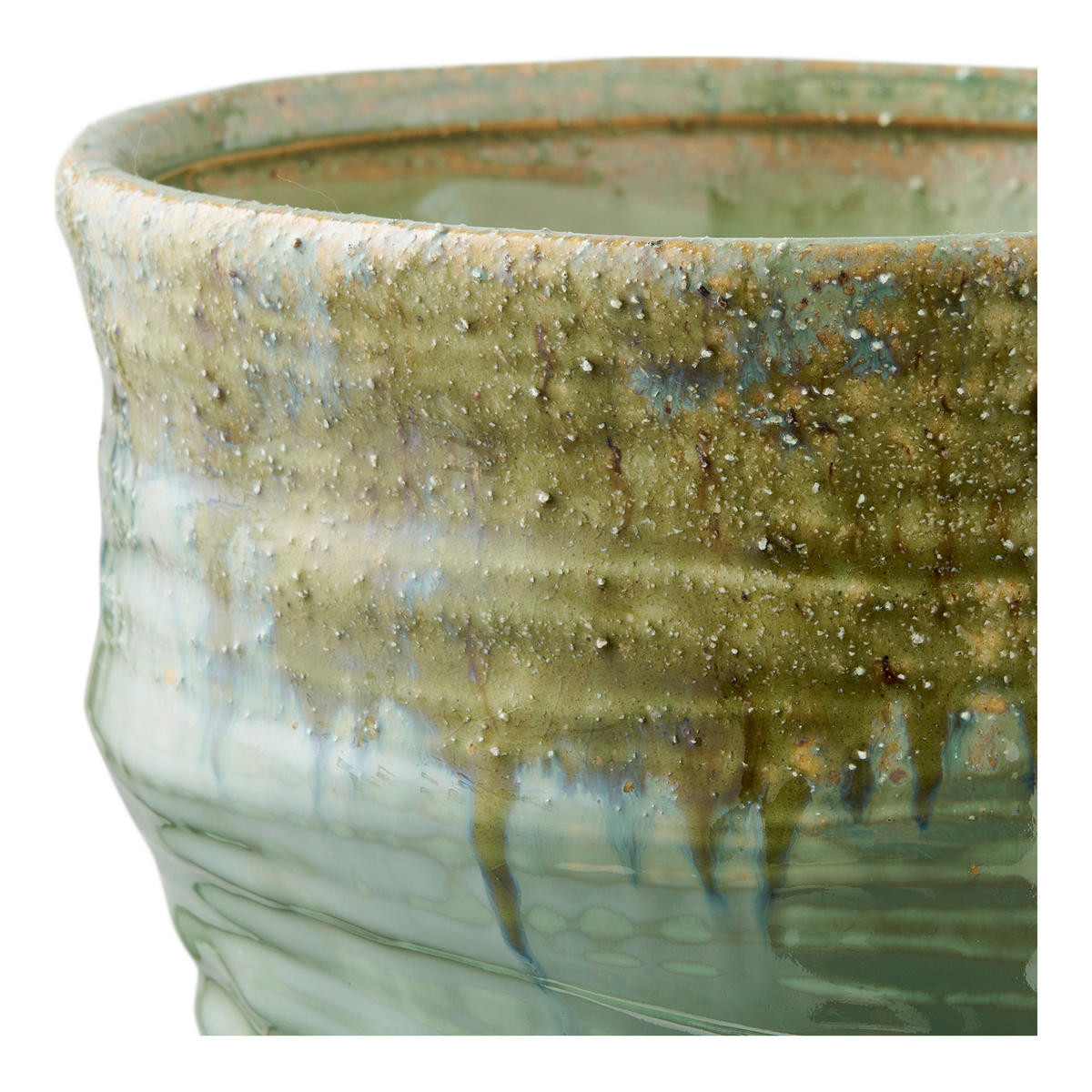 VASE  - Grün, Basics, Keramik (22/34.5cm)