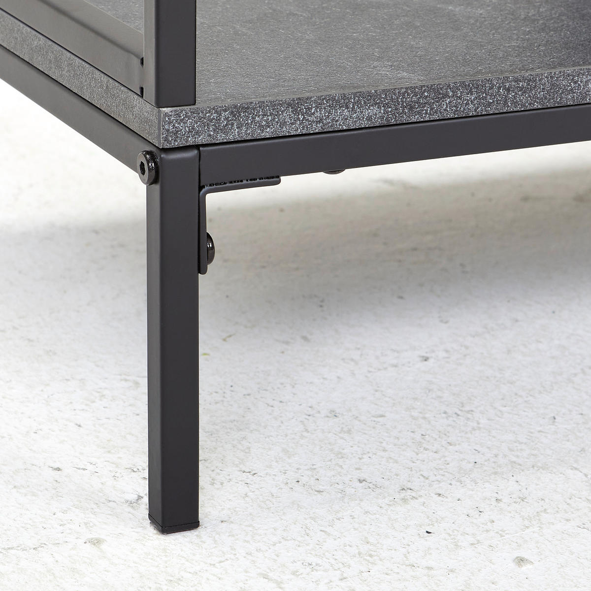 ETAJERĂ  70/158/35 cm gri, negru  - negru/gri, Modern, metal/material pe bază de lemn (70/158/35cm) - PBJ