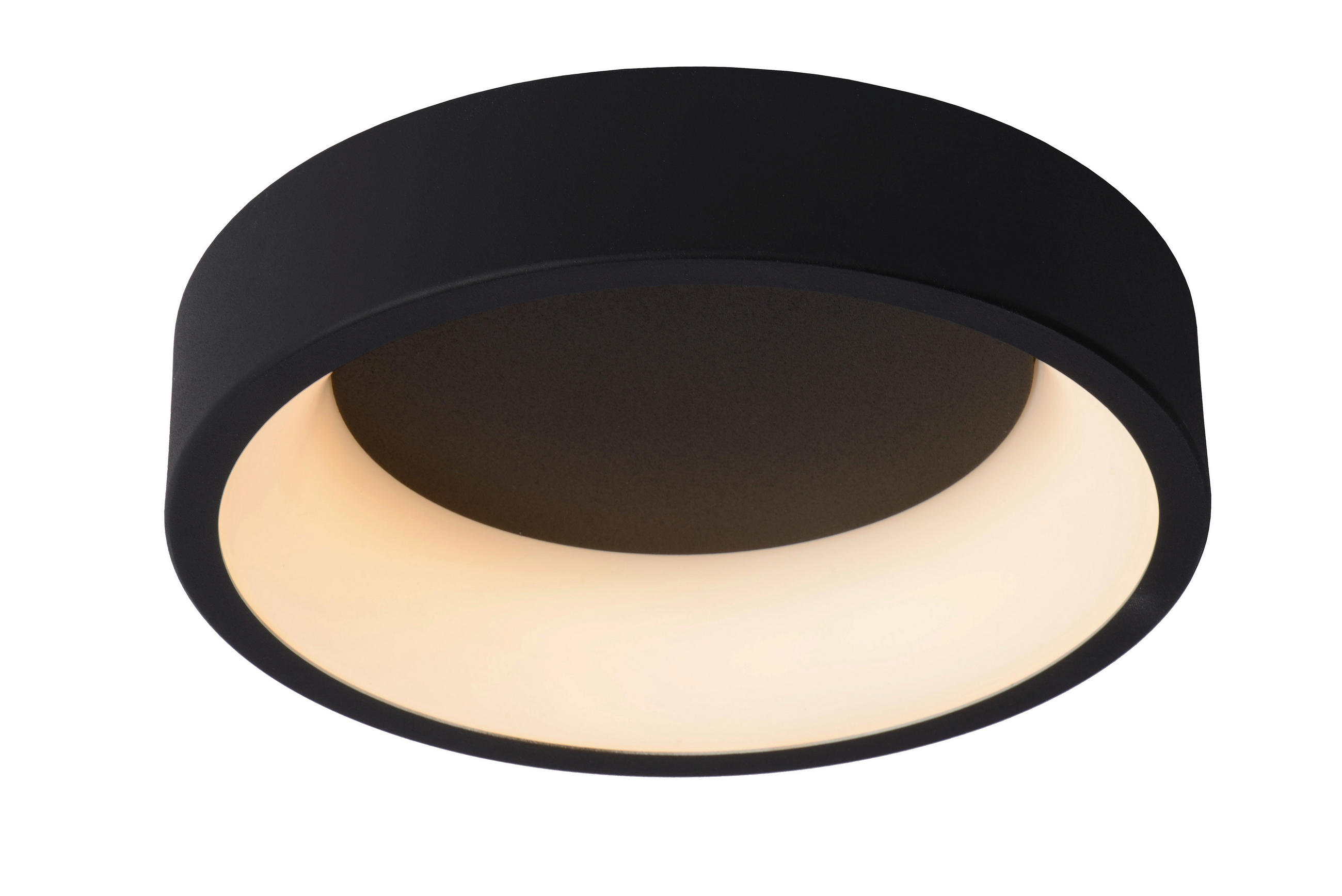 DECKENLEUCHTE Tallowe LED 30/8/8 cm   - Schwarz/Weiß, KONVENTIONELL, Metall (30/8/8cm) - Lucide