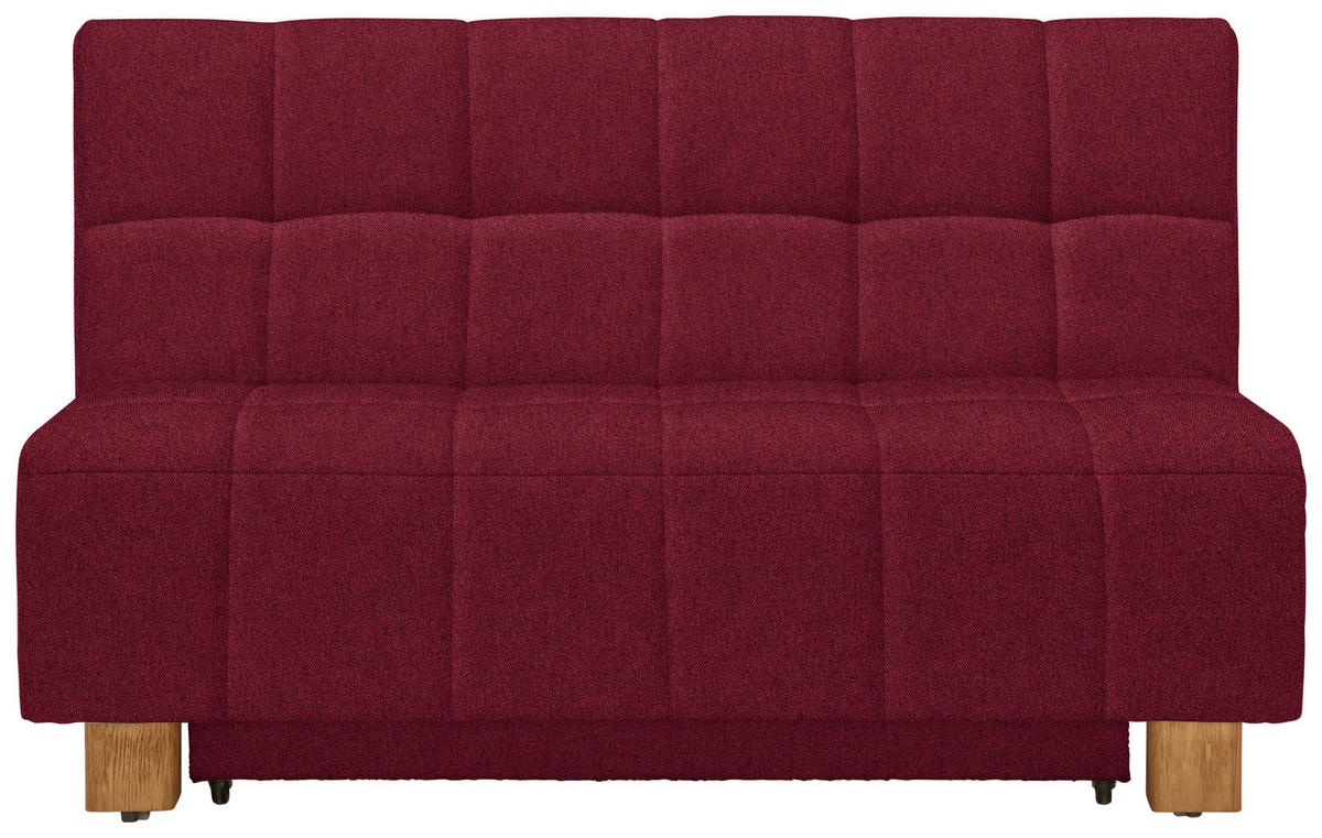 SCHLAFSOFA in Textil Bordeaux  - Bordeaux/Naturfarben, Modern, Holz/Textil (145/92/102cm) - Novel