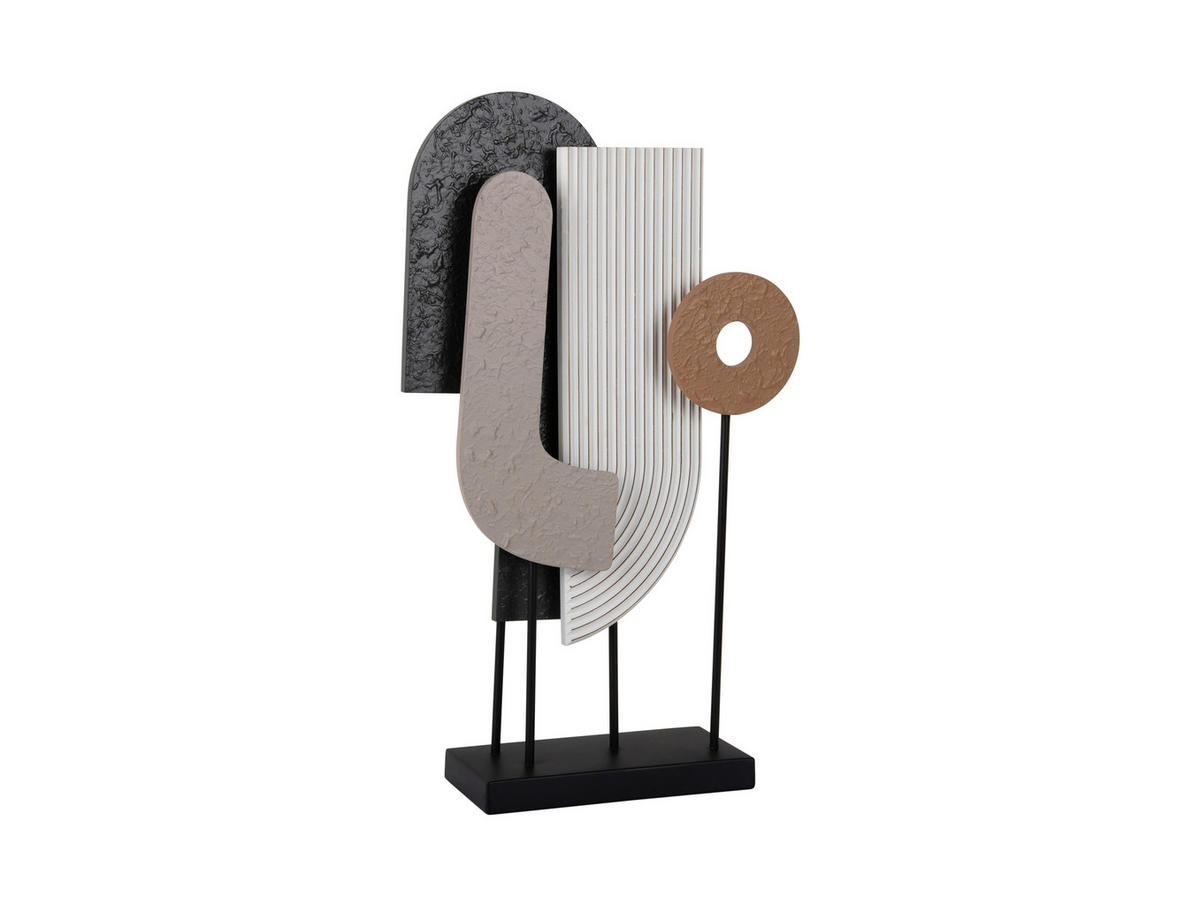 SKULPTUR - Multicolor, Basics, Holzwerkstoff (25/10/53.5cm) - Present Time