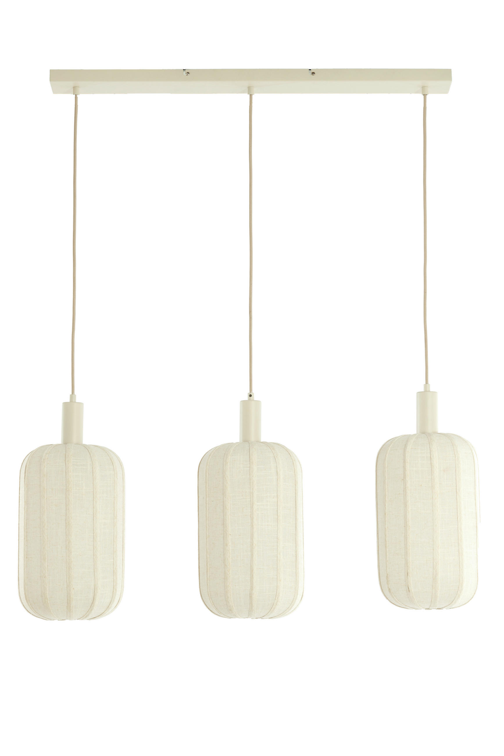 HÄNGELEUCHTE TUFIA 21/34/80 cm   - Creme, Design, Kunststoff/Textil (21/34/80cm) - Light & Living