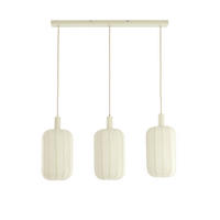 HÄNGELEUCHTE TUFIA 21/34/80 cm   - Creme, Design, Kunststoff/Textil (21/34/80cm) - Light & Living