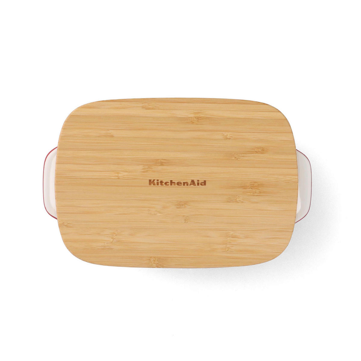 AUFLAUFFORM Keramik, Naturmaterialien Steingut  - Rot/Weiß, Basics, Naturmaterialien/Keramik (15cm) - Kitchenaid