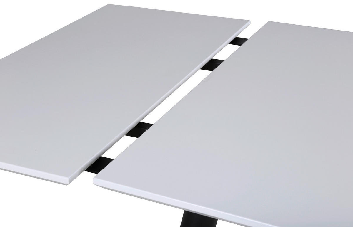 MATBORD i metall, plast 150/90/76 cm   - vit/svart, Design, metall/plast (150/90/76cm) - Livetastic