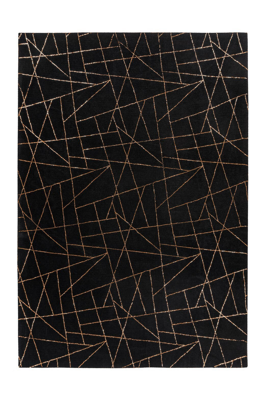 TEPPICH 200/290 cm  - Goldfarben/Schwarz, KONVENTIONELL, Textil (200/290cm)
