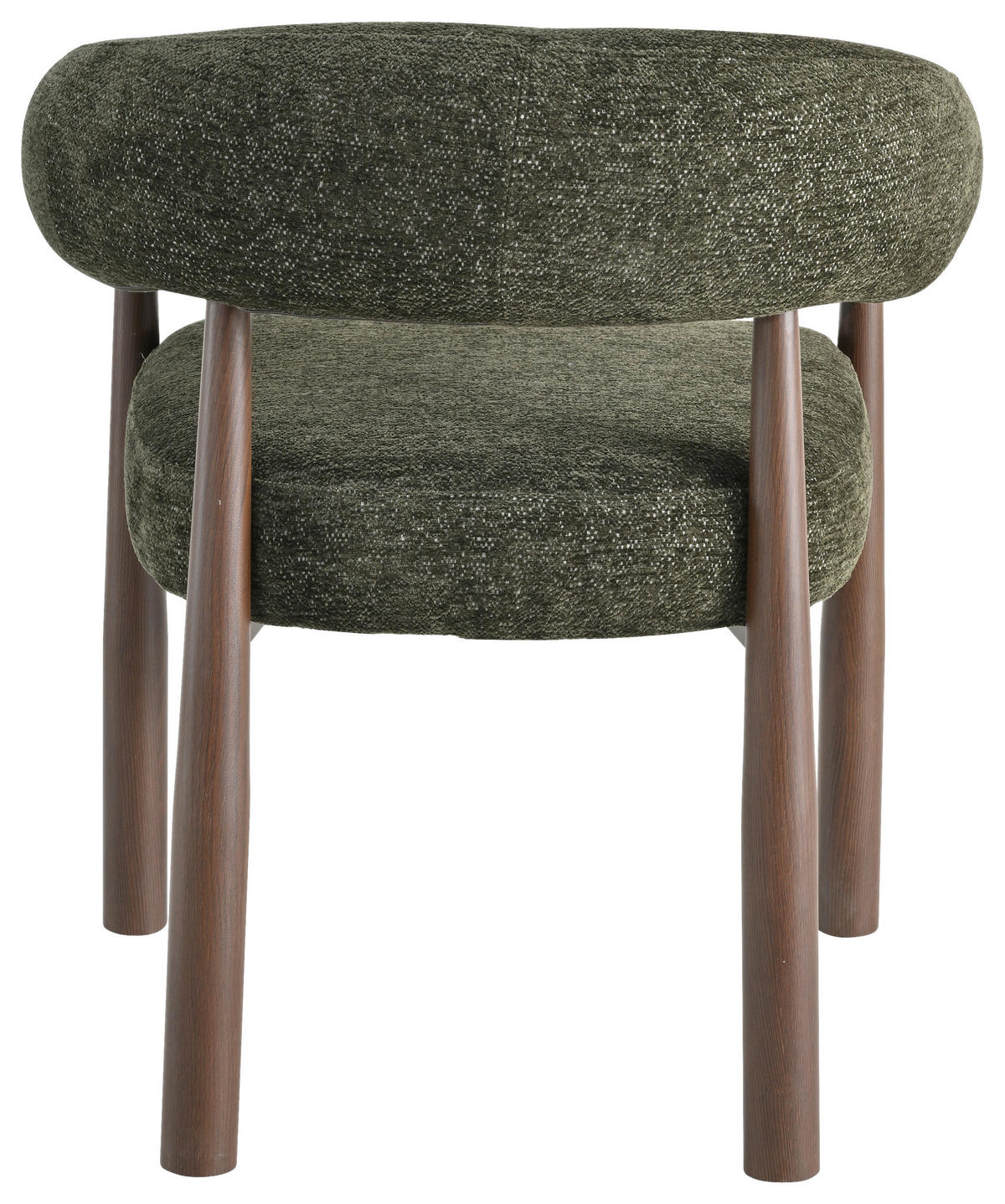 ARMLEHNSTUHL   Webstoff  Grün, Walnussfarben  - Walnussfarben/Grün, MODERN, Textil/Metall (61/75/61cm) - Livetastic
