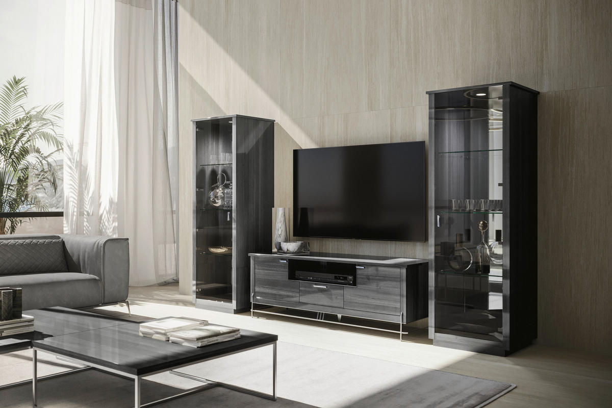 VITRIN tölgyfa színű  - tölgyfa színű, Modern, faalapú anyag (65,3/190,3/54,7cm) - Novel