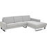 WOHNLANDSCHAFT in Textil Grau - Chromfarben/Grau, Design, Textil/Metall (266/192cm) - Erpo WOHNLANDSCHAFT in Textil Grau - Chromfarben/Grau, Design, Textil/Metall (266/192cm) - Erpo