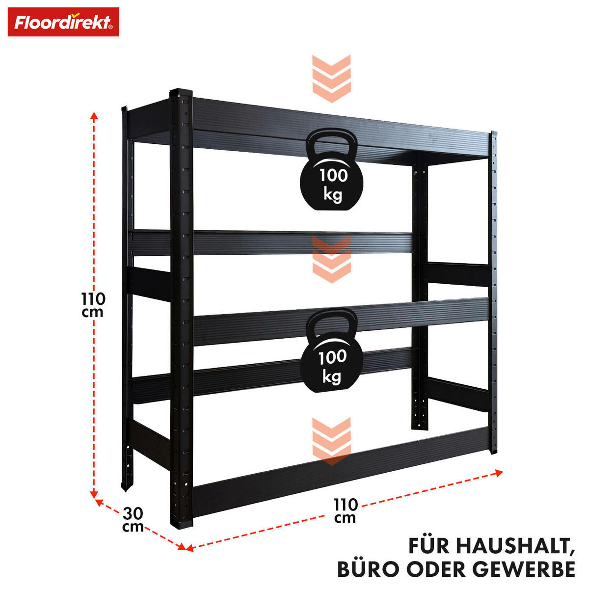 FLASCHENREGAL  - Schwarz Hochglanz, Basics, Metall (110/110/30cm) - Floordirekt