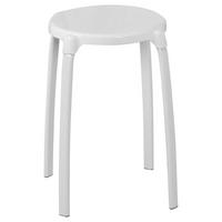 BADHOCKER Metall, Kunststoff  - Weiß, Basics, Kunststoff/Metall (30/46,5cm)