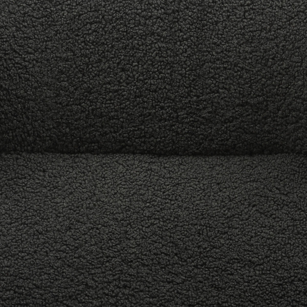 SESSELSET in Teddystoff Anthrazit  - Anthrazit/Schwarz, MODERN, Textil/Metall (79/103/82cm) - Livetastic
