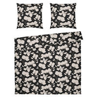 BETTWÄSCHE Twine Perkal 240/220 cm  - Schwarz/Weiß, Basics, Textil (240/220cm) - Yes for bed