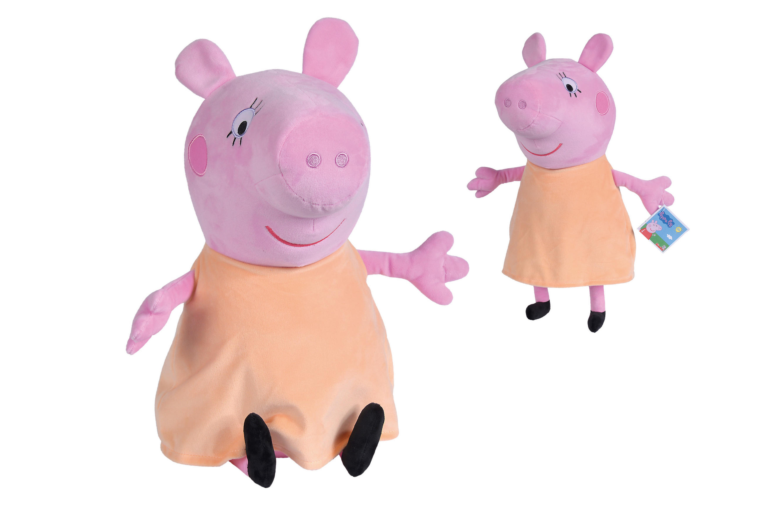 PLÜSCHTIER Peppa Pig Mama Wutz  - Pink/Orange, Basics, Kunststoff/Textil (22/22/35cm) - Simba