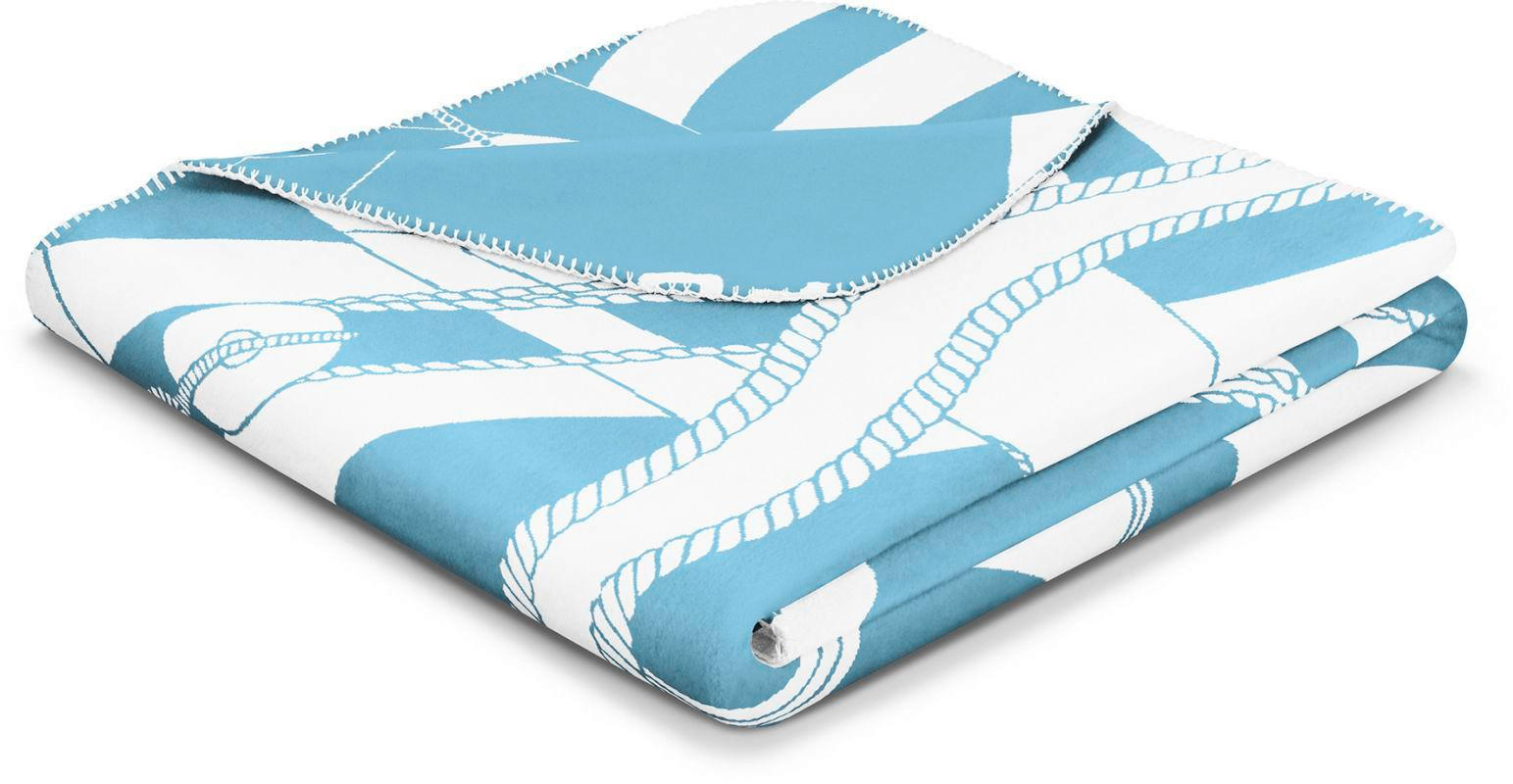 ĆEBE 150/200 cm plava, višebojna, bela  - bela/višebojna, Osnovno, tekstil (150/200cm)