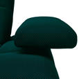 ECKSOFA in Struktur Petrol  233/313 cm  - Petrol/Schwarz, Design, Kunststoff/Textil (233/313cm) - Emilio Belluti