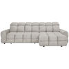 HÖRNSOFFA i velour beige  - beige/svart, Design, textil/plast (283/178cm) - Welnova