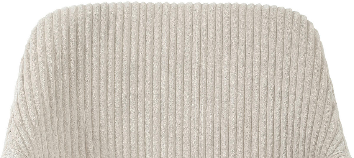 ARMLEHNSTUHL  in Eisen Cord  - Taupe/Schwarz, KONVENTIONELL, Holz/Textil (57/83.5/63cm) - MID.YOU