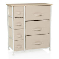 KOMMODE  in 63,5/73/30 cm  - Beige/Weiß, MODERN, Kunststoff/Textil (63,5/73/30cm) - MID.YOU