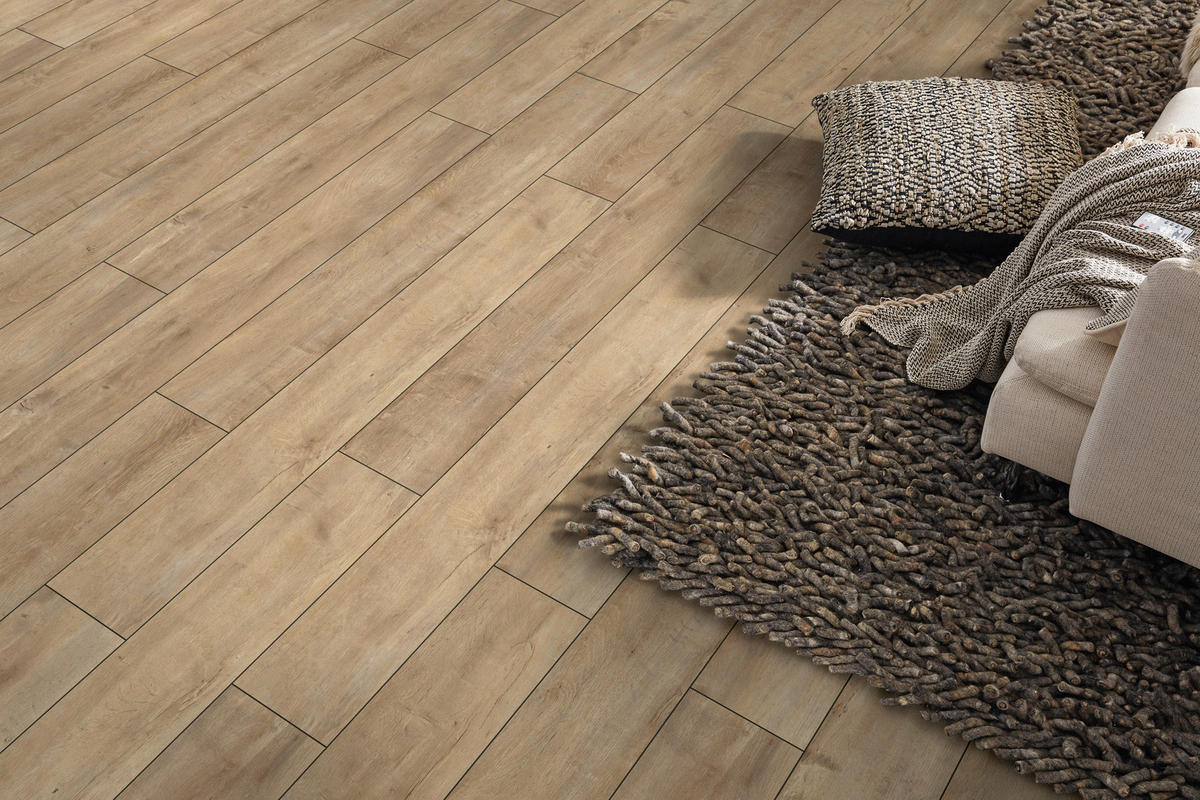 LAMINATBODEN Exquisit  - Eichefarben, KONVENTIONELL, Holz (138.0/19.3/0.8cm)