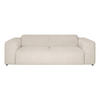 3-SITZER-SOFA Cord Creme  - Creme/Schwarz, Design, Kunststoff/Textil (247/75/104cm) - MID.YOU