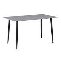 ESSTISCH in Metall, Keramik  - Schwarz/Grau, Design, Keramik/Metall (160/76/80cm) - P & B