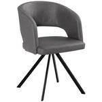 ARMLEHNSTUHL  Typenauswahl, inklusive Armlehnen Samt  - Schwarz/Grau, KONVENTIONELL, Textil/Metall (56/84/59cm) - Moderano
