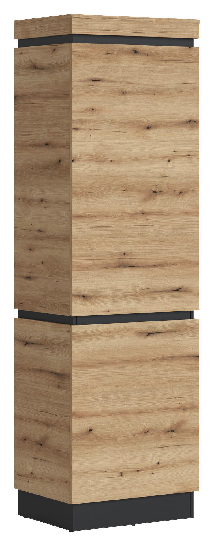 Garderobenschrank Corte Grau/Eiche Dekor B: 60,1 cm