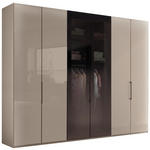 DREHTÜRENSCHRANK 300/236/58 cm,  in Grau, 6-türig  - Schieferfarben/Grau, KONVENTIONELL, Glas/Holzwerkstoff (300/236/58cm) - Dieter Knoll