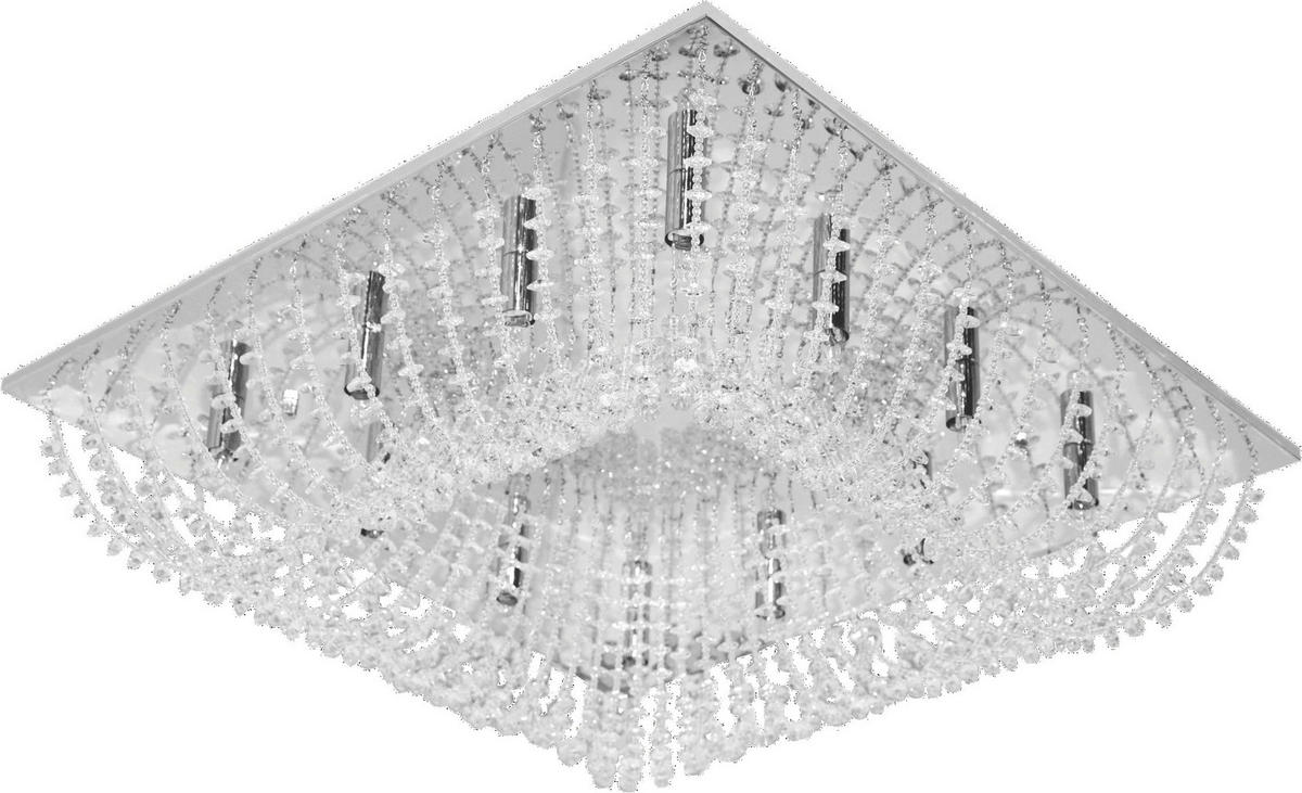PLAFONIERĂ - culoare crom, Basics, metal (60/60/15cm)