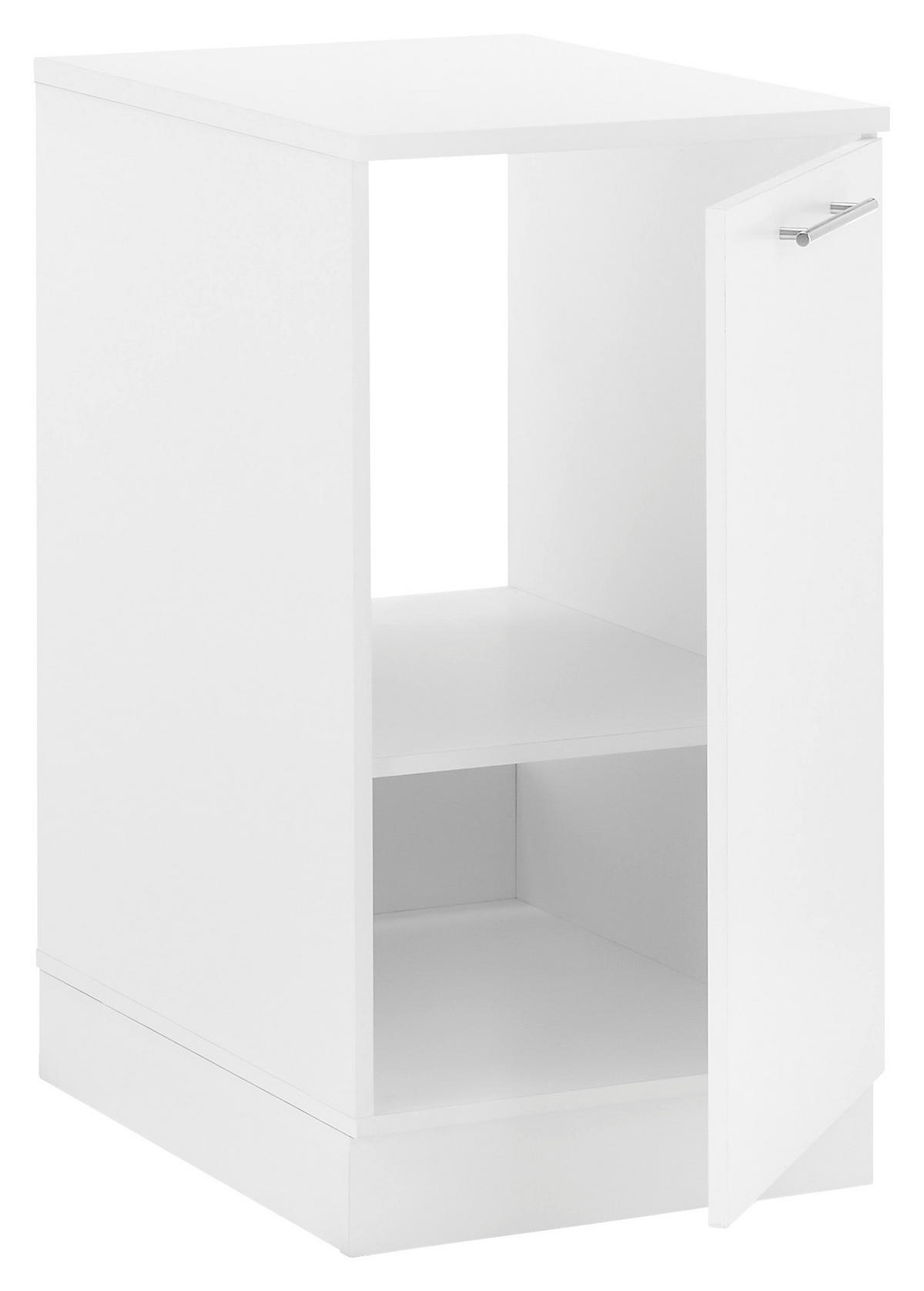 MEHRZWECKSCHRANK 50/92/68 cm  in Weiß  - Chromfarben/Schwarz, Design, Holzwerkstoff/Kunststoff (50/92/68cm)