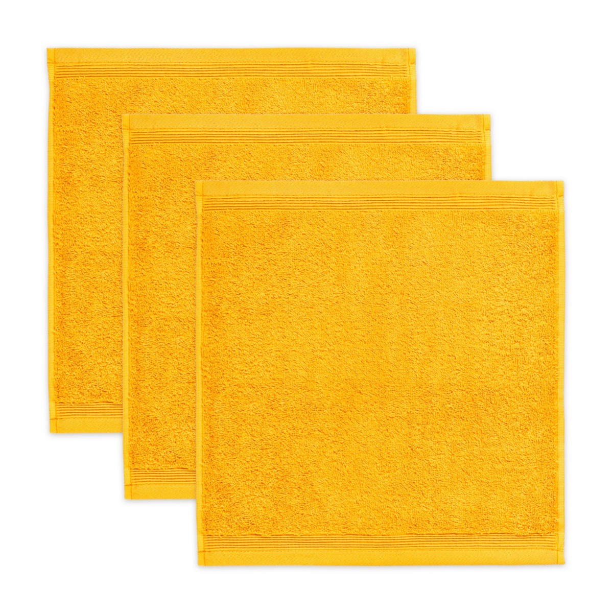 FROTTIERSET Superwuschel Gelb 3-teilig  - Gelb, Basics, Textil (30/30cm) - Moeve