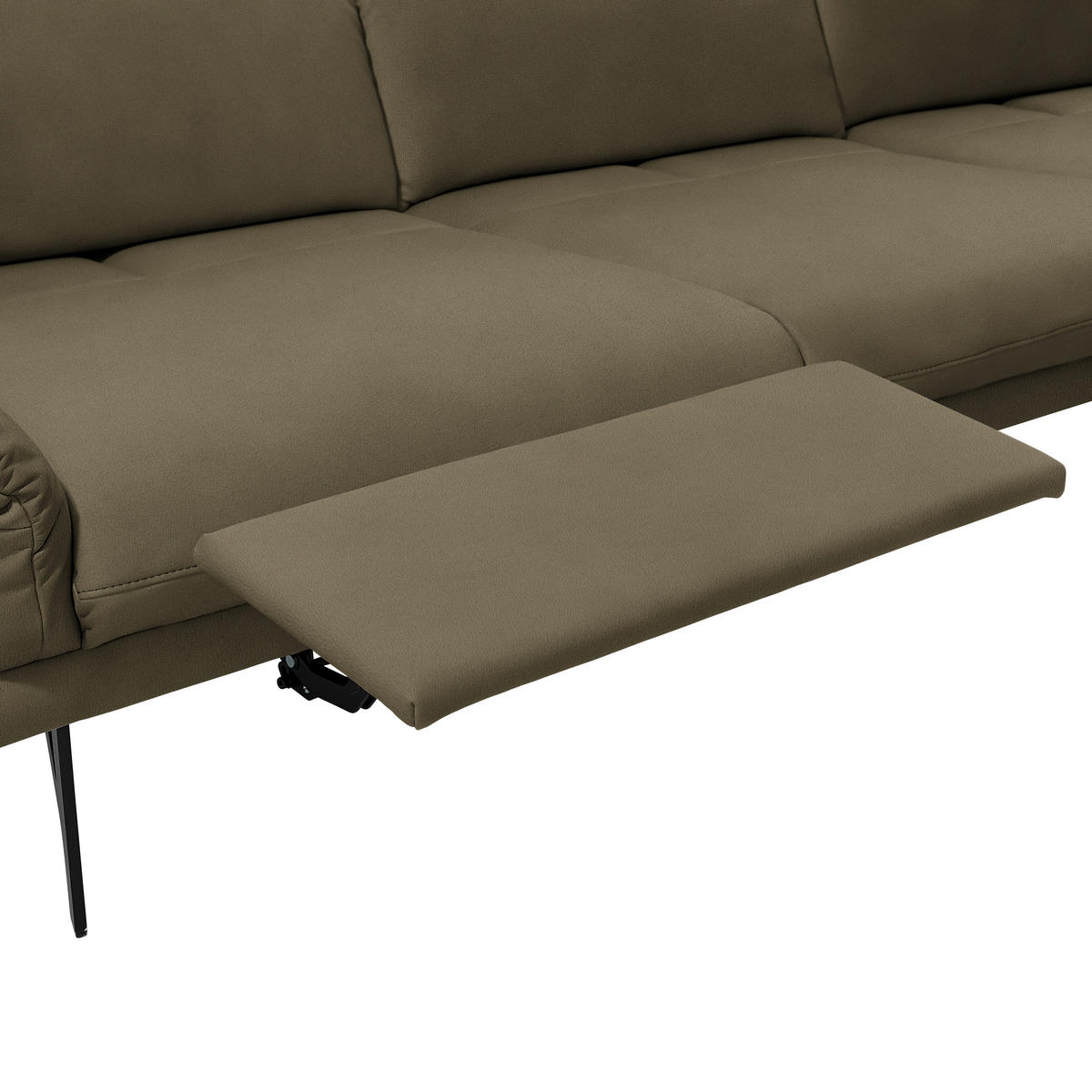 ECKSOFA in Echtleder Grün  308/173 cm  - Anthrazit/Grün, Design, Leder/Metall (308/173cm) - Joop!