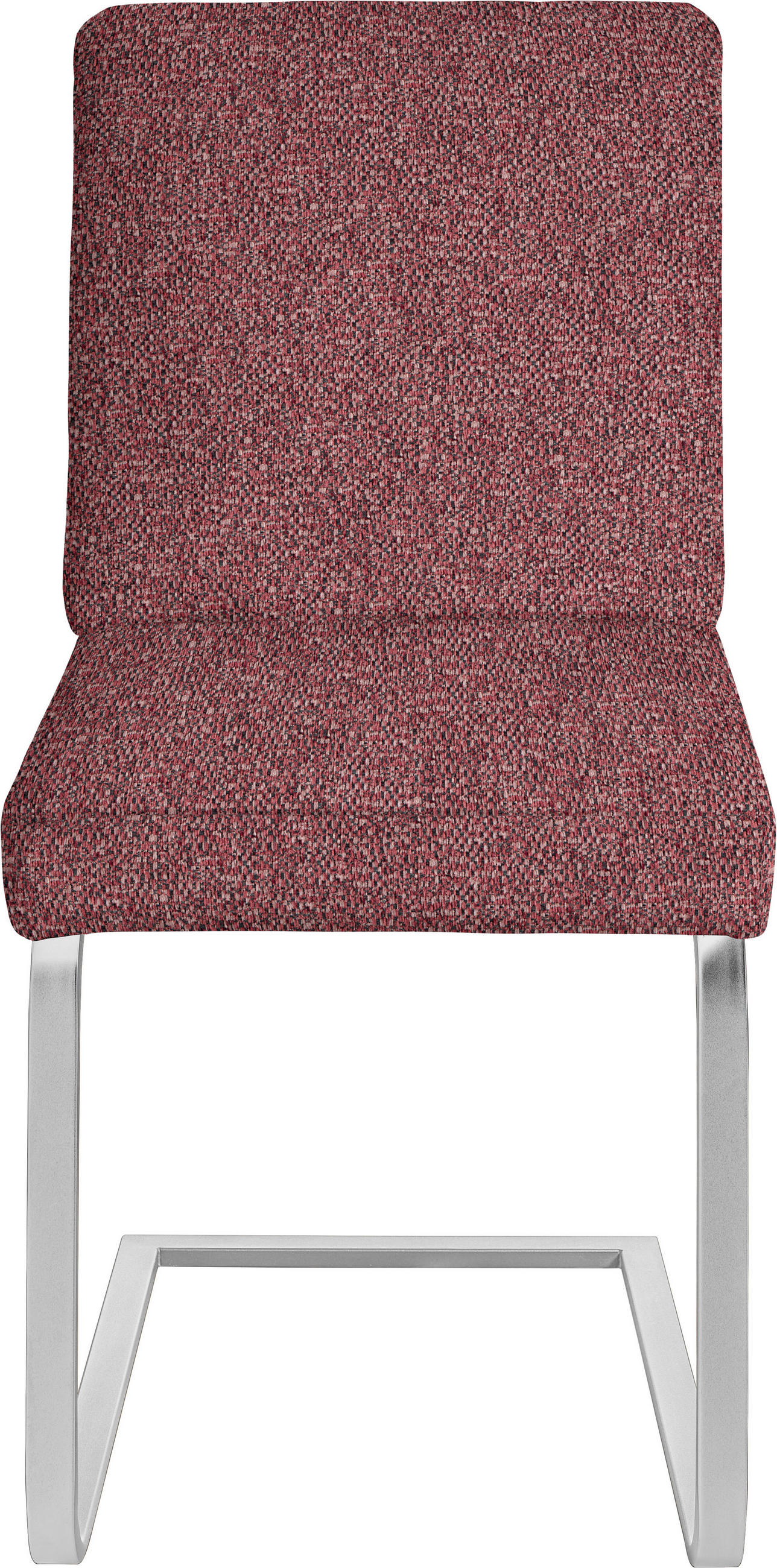 SCHWINGSTUHL  in Stahl Chenille  - Schwarz/Rosa, Design, Textil/Metall (46/92/60cm) - Dieter Knoll