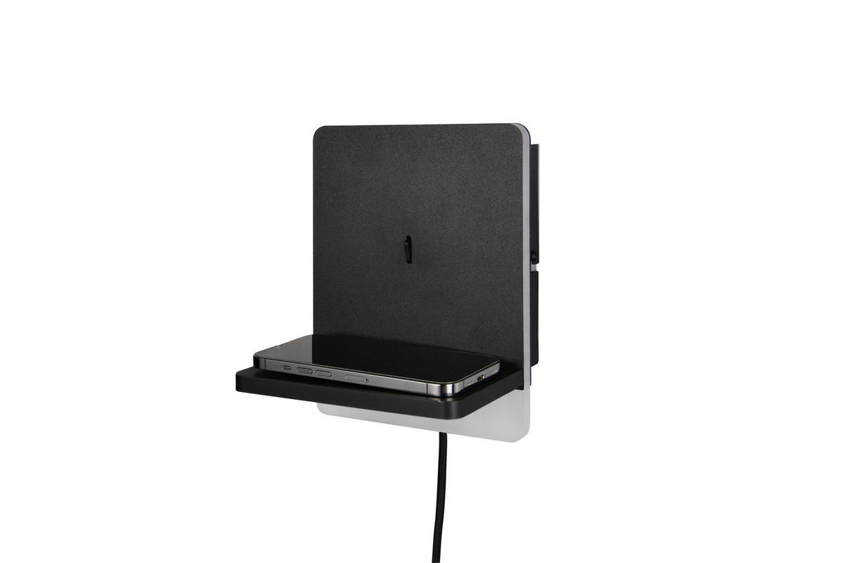 APLICĂ DE PERETE CU LED - negru, Basics, metal (20/16/14cm)