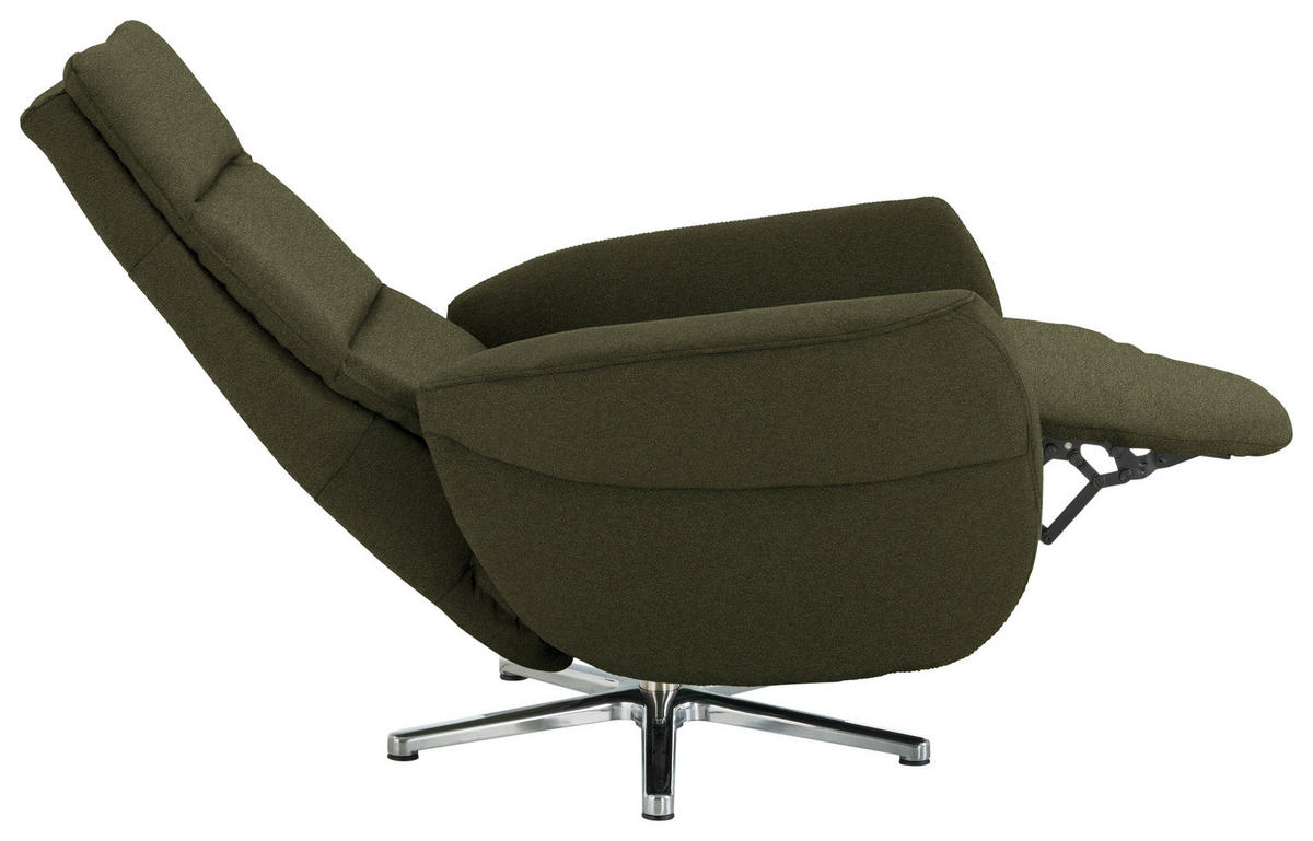 RELAXSESSEL Textil Grün  - Chromfarben/Grün, Design, Textil/Metall (78/113/83cm) - Beldomo Speed