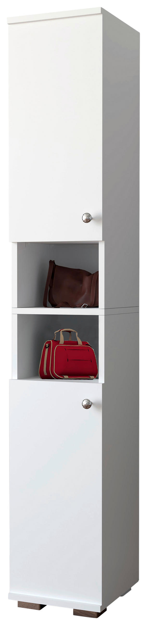 SCHUHSCHRANK 30/178/33 cm  - Weiss/Anthrazit, Modern, Holzwerkstoff/Kunststoff (30/178/33cm) - MID.YOU